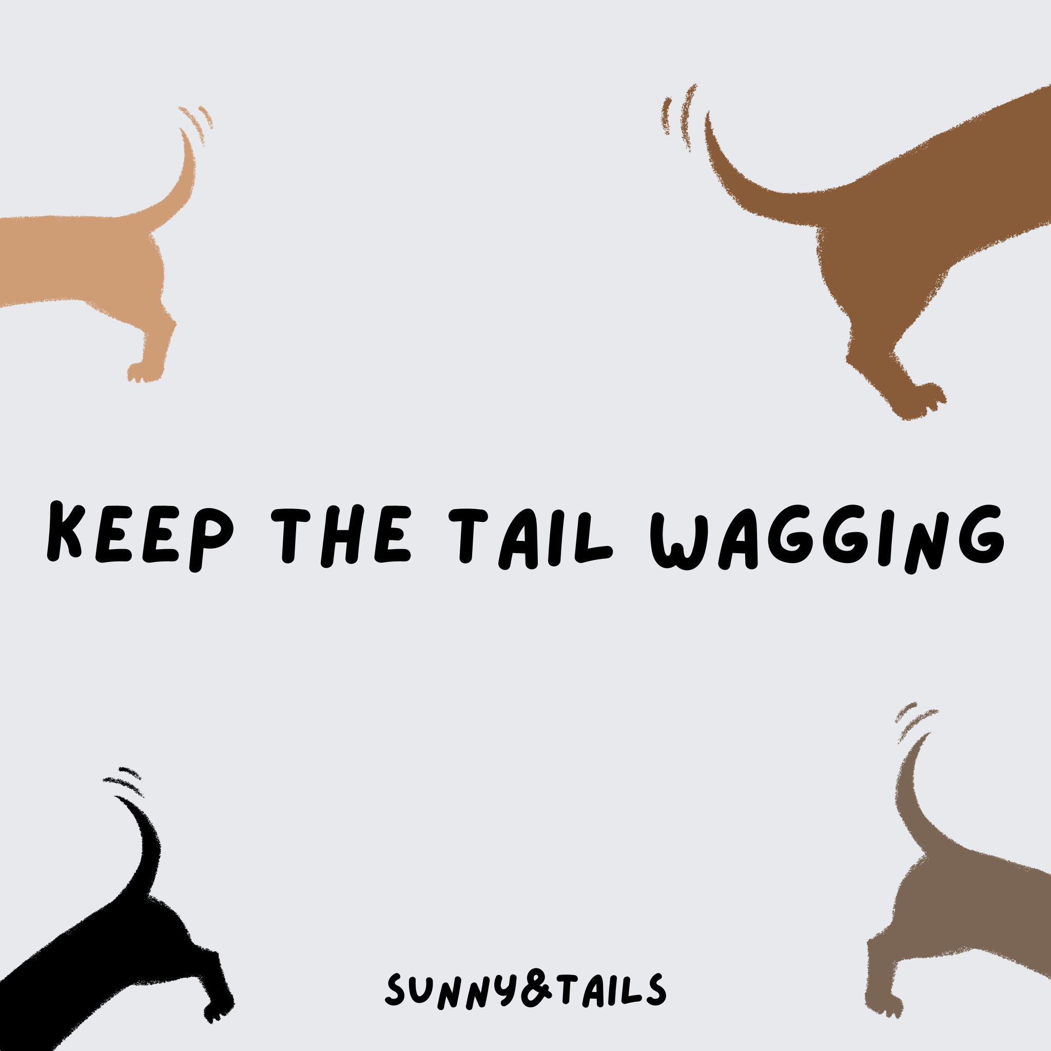 Sunny&tails Tail Wagging Poklon Kartica