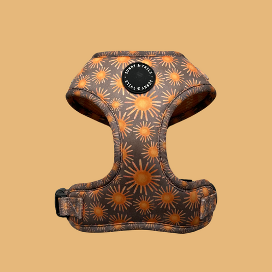 Adjustable Dog Harness┃                  Tangerine Sun