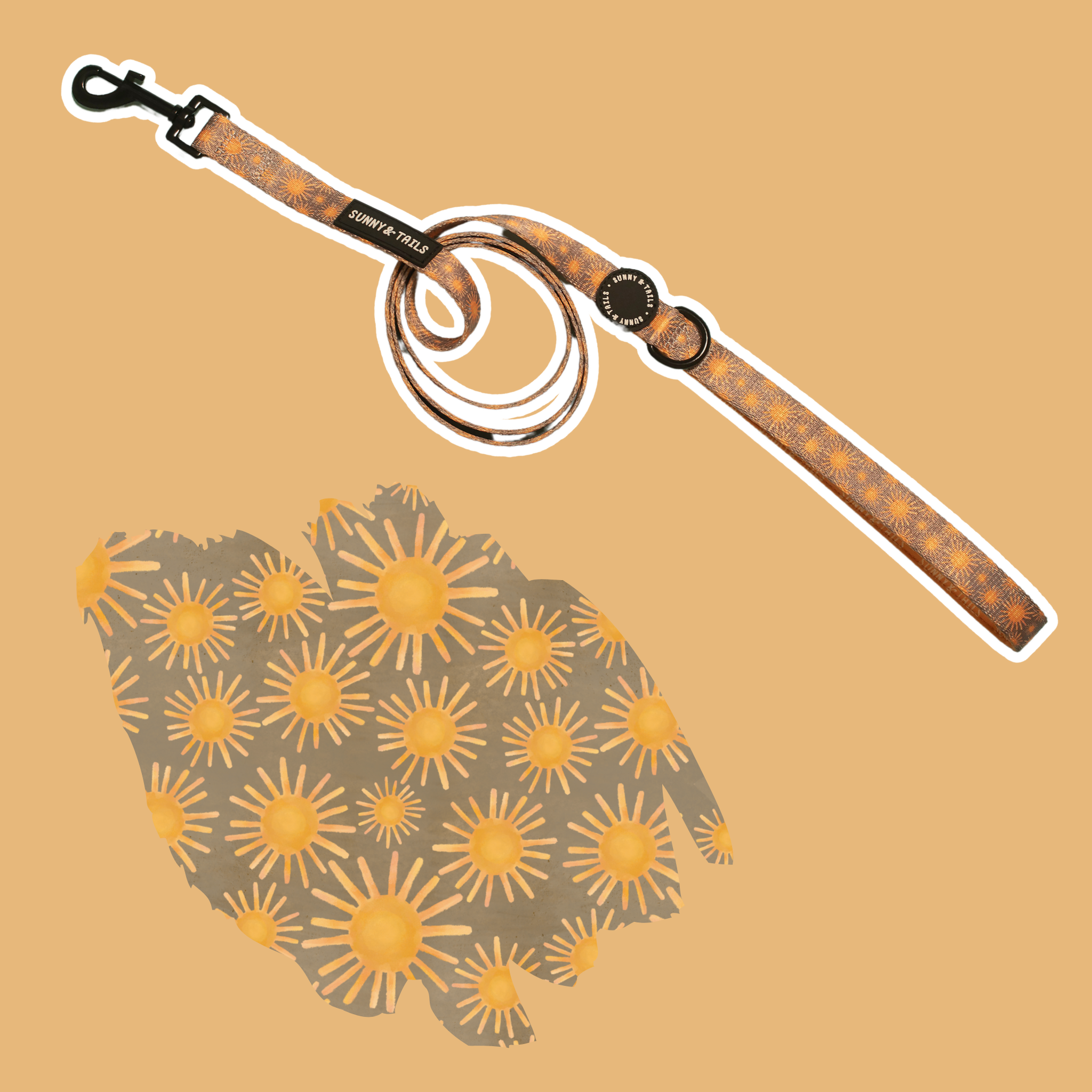 Dog Lead┃Tangerine Sun