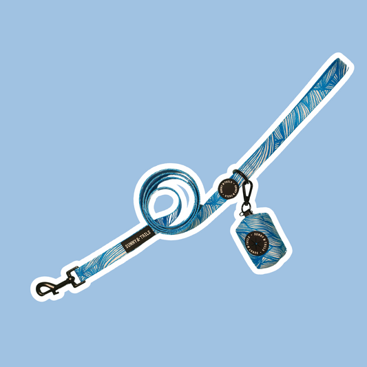 Poop Bag Holder┃Blue Tropicana